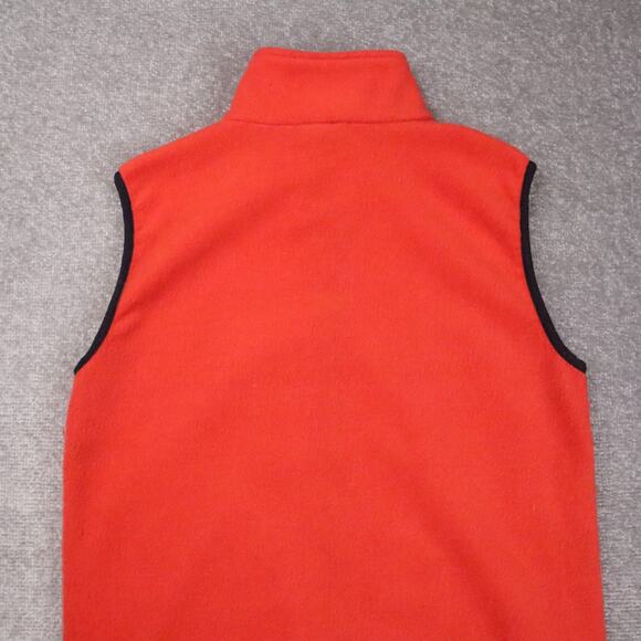 Helly Henson Daybreak Fleece Medium Orange Sleeveless Full Zip Collared Vest - Picture 10 of 10